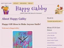 Tablet Screenshot of happygabby.com